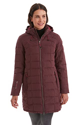 Killtec Damen Parka in Daunenoptik SKANE WMN QUILTED PRK - Damen Jacke mit abzippbarer Kapuze - Übergangsjacke ist wasserabweisend, pflaume, 38, 35618-000 von Killtec