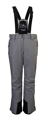 KILLTEC Damen Skihose/Funktionshose mit abnehmbaren Trägern, Kantenschutz und Schneefang KSW 292 WMN SKI PNTS, Graumelange, 40, 38089-000 von Killtec