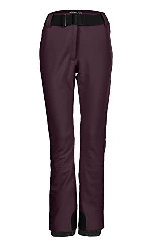 KILLTEC Damen Skihose/Softshell Hose mit Schneefang und Gürtel KSW 221 WMN SKI SFTSHLL PNTS, dunkelpflaume, 36, 37328-000 von Killtec