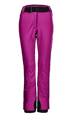 killtec Damen Skihose/Softshell Hose mit Schneefang und Gürtel KSW 221 WMN SKI SFTSHLL PNTS, neon Orchid, 40, 37328-000 von Killtec