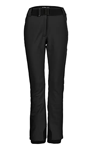 KILLTEC Damen Skihose/Softshell Hose mit Schneefang und Gürtel KSW 221 WMN SKI SFTSHLL PNTS, schwarz, 38, 37328-000 von Killtec