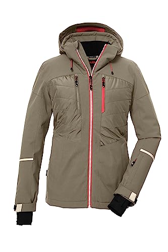 killtec Damen Skijacke/Funktionsjacke mit abzippbarer Kapuze und Schneefang KSW 86 WMN SKI JCKT, camel, 42, 39749-000 von Killtec