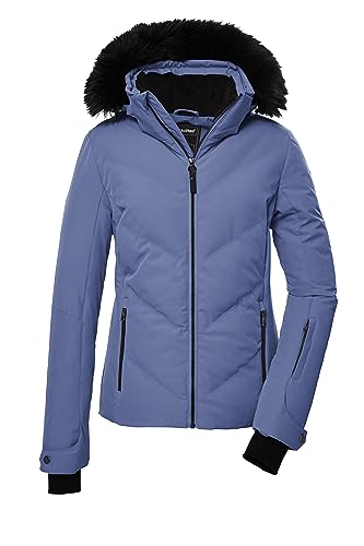 killtec Damen Skijacke/Steppjacke mit abzippbarer Kapuze und Schneefang KSW 58 WMN SKI QLTD JCKT, mittelblau, 40, 39724-000 von Killtec