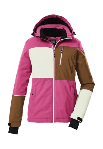 Killtec Damen Skijacke Funktionsjacke mit Kapuze und Schneefang KSW 437 WMN SKI JCKT 00442-pink 36 von Killtec