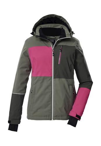 Killtec Damen Skijacke Funktionsjacke mit Kapuze und Schneefang KSW 437 WMN SKI JCKT 00712-moos 46 von Killtec