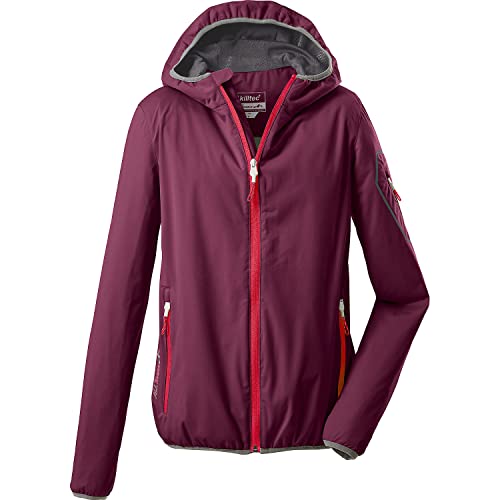 killtec Damen Softshell Jacke mit Kapuze, packbar Trin WMN SOFTSHELL JCKT, dunkelrose, 34, 36865-000 von Killtec