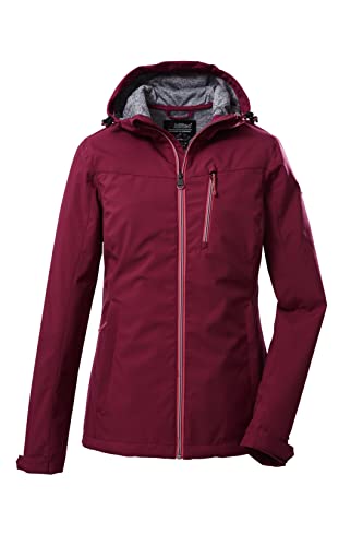 Killtec Damen Softshelljacke/Outdoorjacke mit Kapuze KOS 89 WMN SFTSHLL JCKT; dunkelrose, 42, 39138-000 von Killtec