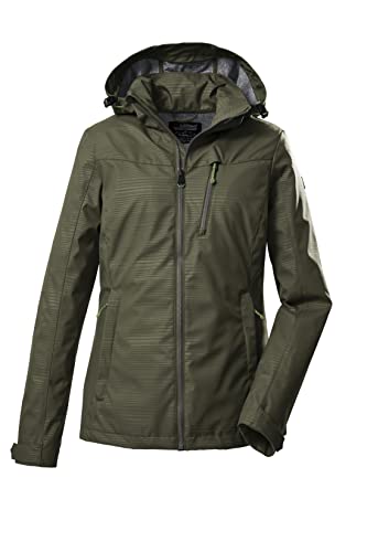 Killtec Damen Softshelljacke/Outdoorjacke mit abzippbarer Kapuze KOS 91 WMN SFTSHLL JCKT; dunkeloliv, 42, 39141-000 von Killtec