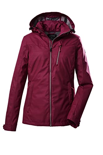 Killtec Damen Softshelljacke/Outdoorjacke mit abzippbarer Kapuze KOS 91 WMN SFTSHLL JCKT; dunkelrose, 36, 39141-000 von Killtec