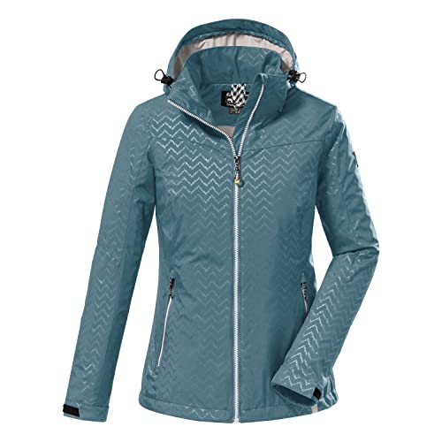 killtec Damen Softshelljacke mit abzippbarer Kapuze KOS 176 WMN SFTSHLL JCKT, aqua, 40, 38390-000 von Killtec