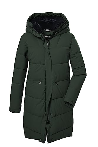 killtec Damen Steppparka/Parka in Daunenoptik mit Kapuze KOW 16 WMN QLTD PRK, dunkelgrün, 36, 39697-000 von Killtec