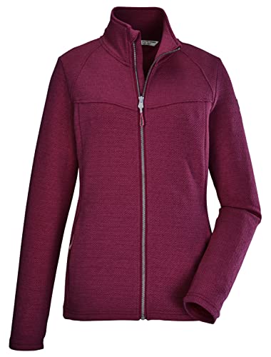 killtec Damen Stretchjacke mit Stehkragen/Fleecejacke KOS 102 WMN FLX JCKT, dunkelrose, 46, 39176-000 von Killtec