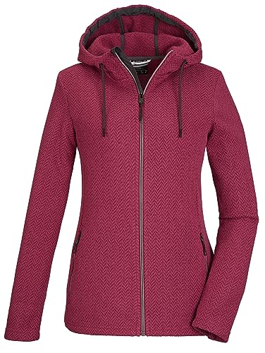 killtec Damen Strickfleecejacke/Jacke mit Kapuze KOW 2 WMN JCKT, dunkel himbeere, 46, 39677-000 von Killtec