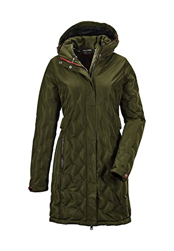 Killtec Damen Vogar WMN Dwnlk CT B Parka In Daunenoptik Mit Abzippbarer Kapuze, dunkeloliv, 46 von Killtec