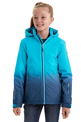 Killtec Funktionsjacke Mädchen Lynge GRLS JCKT E - Mädchenjacke mit Kapuze und Schneefang - Kinderjacke - Skijacke ist wasserdicht, azur, 176 von Killtec