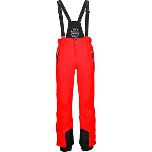 Killtec Herren Funktionshose/Skihose mit abnehmbaren Trägern, Kantenschutz und Schneefang - Enosh, orange, S von Killtec