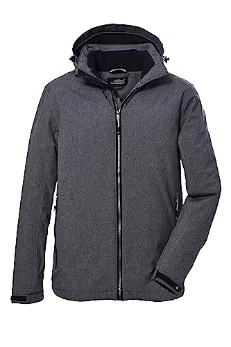 killtec Herren Funktionsjacke/Outdoorjacke mit abzippbarer Kapuze KOW 22 MN JCKT, graumelange, S, 39705-000 von Killtec