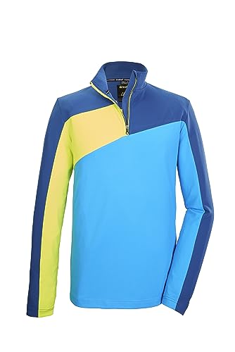 killtec Herren Funktionsshirt mit Stehkragen und Reißverschluss KSW 65 MN LS SHRT, himmelblau, L, 39728-000 von Killtec