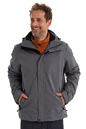 Killtec Herren Xenios Funktionsjacke Mit Abzippbarer Kapuze, anthrazit, s Killtec Herren Xenios Funktionsjacke Mit Abzippbarer Kapuze, anthrazit, s von Killtec