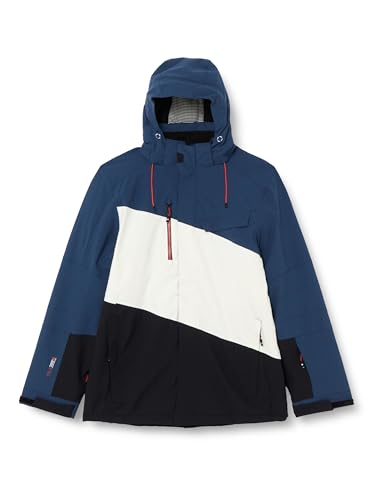 Killtec Herren ksw 47mn jckt Skijacke Funktionsjacke mit abzippbarer Kapuze und Schneefang, dunkelblau, M EU Killtec Herren ksw 47mn jckt Skijacke Funktionsjacke mit abzippbarer Kapuze und Schneefang, dunkelblau, M EU von Killtec