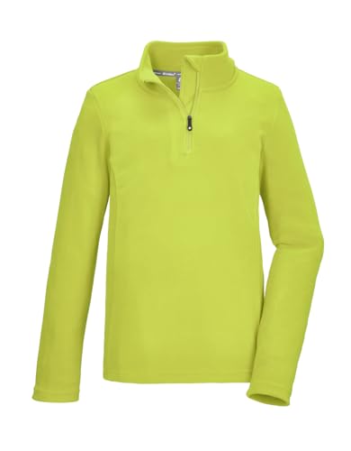 killtec Jungen Fleeceshirt mit Stehkragen und Reißverschluss KSW 184 BYS FLC SHRT, Lime, 176, 40867-000 von Killtec