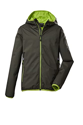 Killtec Jungen Funktionsjacke/Outdoorjacke mit Kapuze, packbar KOS 226 BYS JCKT; dunkeloliv, 152, 39566-000 von Killtec