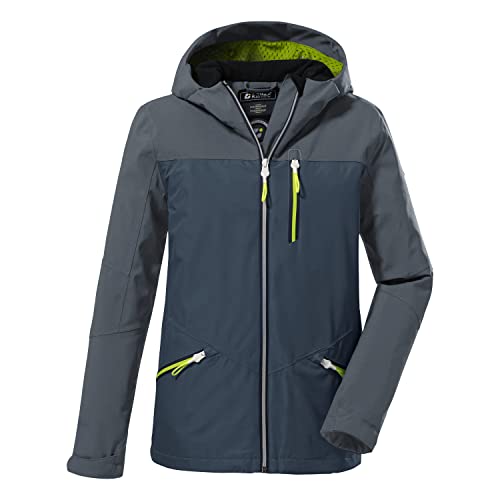 killtec Jungen Funktionsjacke/Outdoorjacke mit Kapuze KOS 64 BYS JCKT, blaugrau, 128, 37843-000 von Killtec