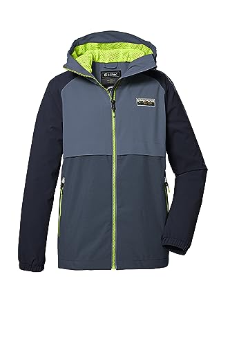 killtec Jungen Funktionsjacke/Outdoorjacke mit Kapuze KOS 280 BYS JCKT, blaugrau, 152, 41466-000 von Killtec