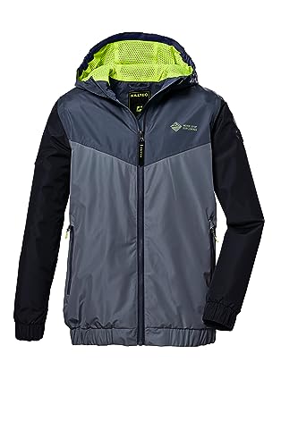 killtec Jungen Funktionsjacke/Outdoorjacke mit Kapuze KOS 288 BYS JCKT, blaugrau, 128, 41474-000 von Killtec