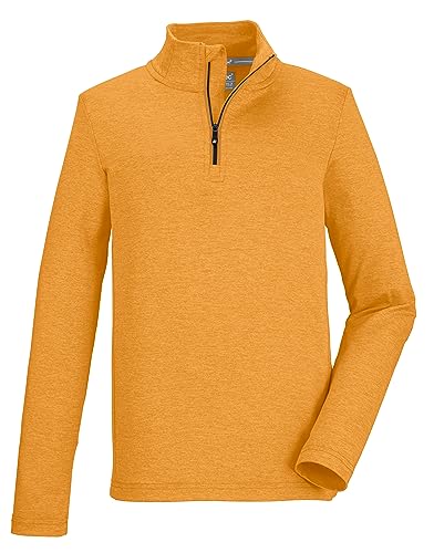 killtec Jungen Funktionsshirt mit Stehkragen und Reißverschluss KSW 185 BYS LS SHRT, dunkelgelb, 116, 40868-000 von Killtec