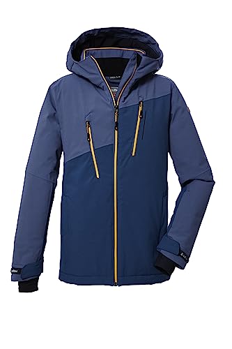 killtec Jungen Skijacke/Funktionsjacke mit Kapuze und Schneefang, wasserdicht KSW 173 BYS SKI JCKT, blaugrau, 176, 39895-000 von Killtec