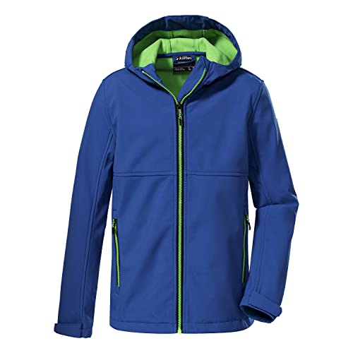 killtec Jungen Softshell Jacke mit Kapuze KOW 202 BYS SFTSHLL JCKT, blau, 128, 38568-000 von Killtec