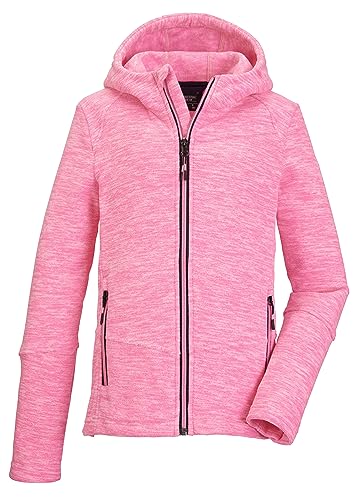 killtec Mädchen Fleecejacke mit Kapuze KOW 164 GRLS FLC JCKT, hell neon pink, 164, 40921-000 von Killtec