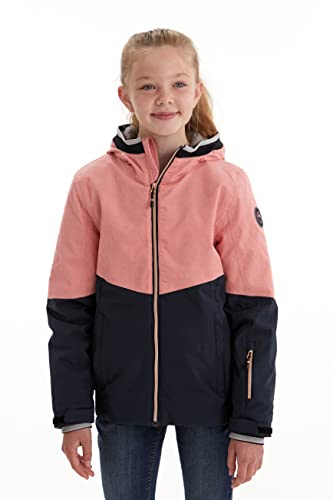 Killtec Mädchen Ksw 52 Grls Jacket Funktionsjacke Skijacke mit Kapuze und Schneefang, rosenholz, 128 EU von Killtec