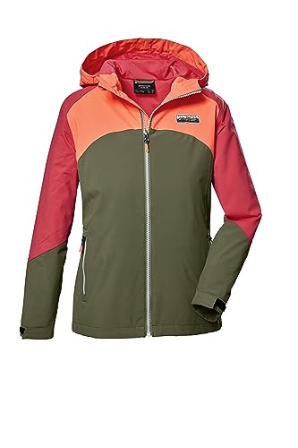 killtec Mädchen Funktionsjacke/Outdoorjacke mit Kapuze KOS 335 GRLS JCKT, oliv, 140, 41646-000 von Killtec