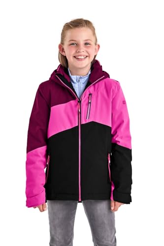 Killtec Mädchen Ksw 166 Grls Jckt Skijacke Funktionsjacke mit abzippbarer Kapuze und Schneefang, himbeere, 176 EU von Killtec