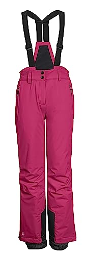 killtec Mädchen Skihose/Funktionshose mit Latz, Kantenschutz und Schneefang KSW 152 GRLS SKI PNTS, pink, 176, 41188-000 von Killtec