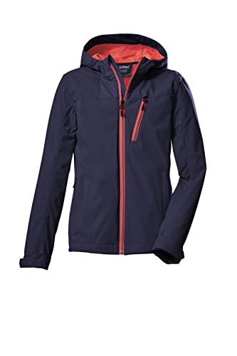 Killtec Mädchen Softshelljacke/Outdoorjacke mit Kapuze KOS 235 GRLS SFTSHLL JCKT; dunkelnavy, 116, 40890-000 von Killtec