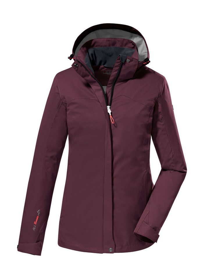 Killtec Outdoorjacke KOS 133 WMN JCKT Wasser- und winddichte Damenjacke mit abnehmbarer Kapuze, PFAS-frei von Killtec