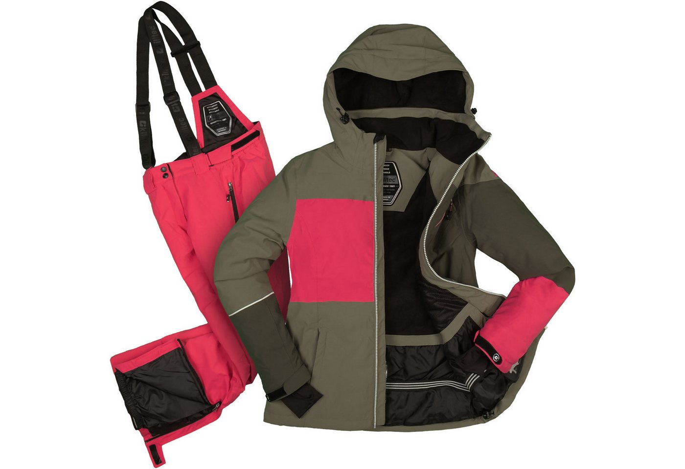 Killtec Skianzug Damen Skijacke grün + Skihose pink, verschweißte Nähte Killtec Skianzug Damen Skijacke grün + Skihose pink, verschweißte Nähte von Killtec