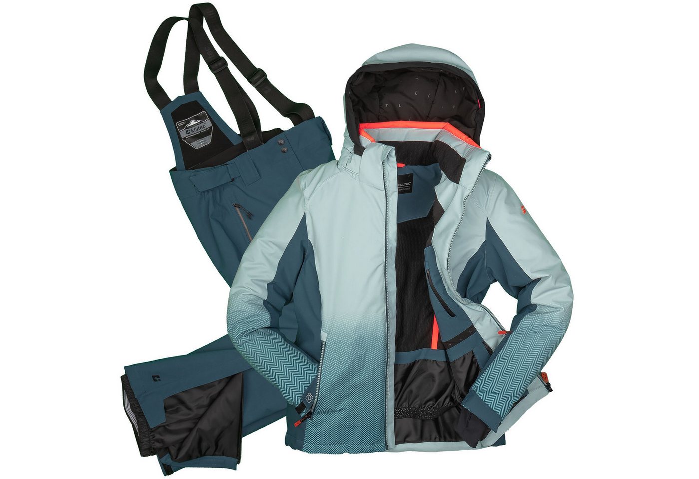 Killtec Skianzug Damen Skijacke hellblau + Skihose petrol (Größe 42), abnehmbare Hosenträger Killtec Skianzug Damen Skijacke hellblau + Skihose petrol (Größe 42), abnehmbare Hosenträger von Killtec