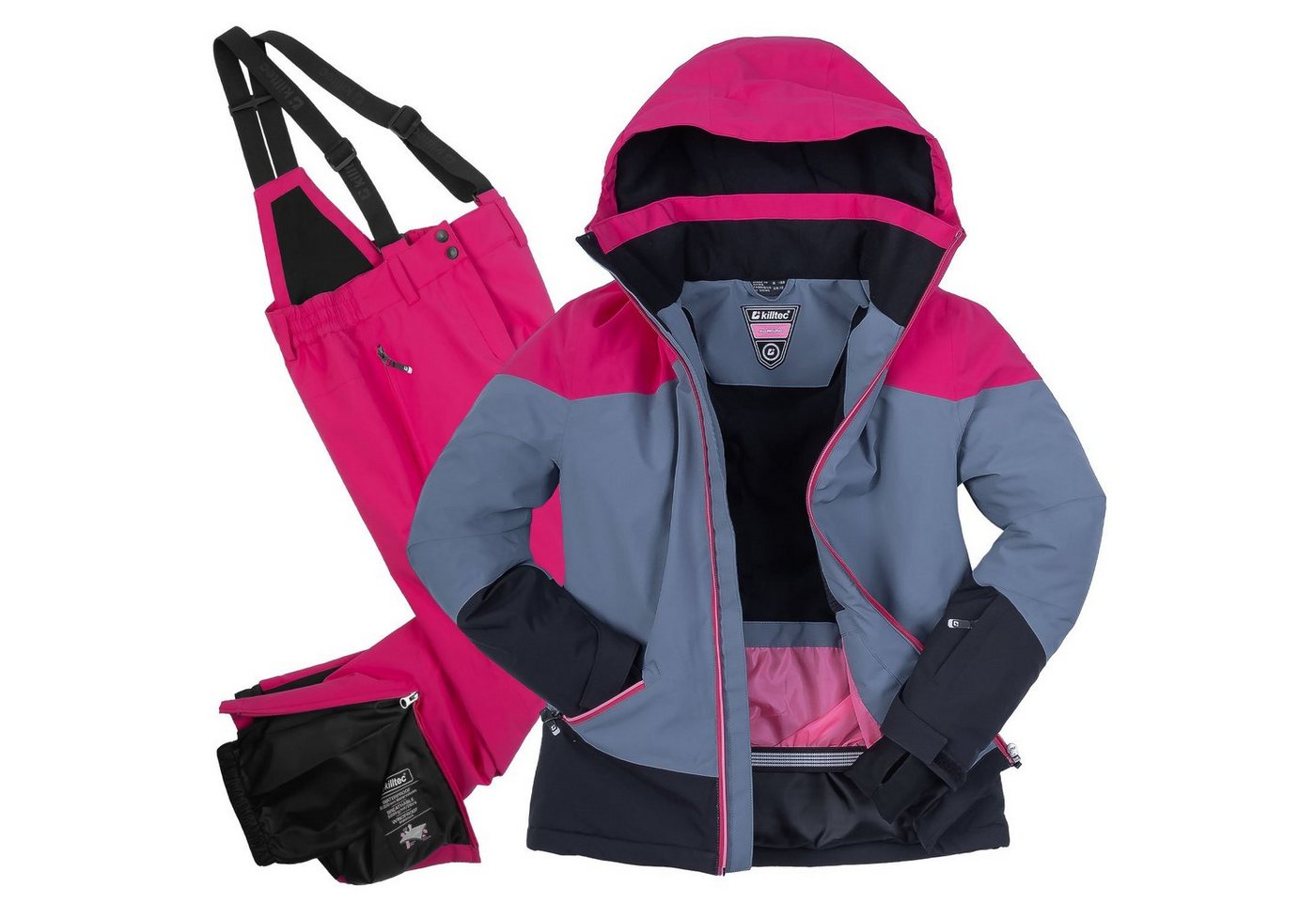 Killtec Skianzug Mädchen Skijacke + Skihose (Gr. 164, blaugrau/pink), fällt kleiner aus Killtec Skianzug Mädchen Skijacke + Skihose (Gr. 164, blaugrau/pink), fällt kleiner aus von Killtec