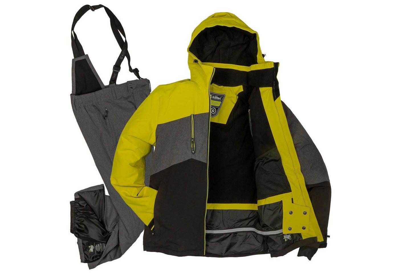Killtec Skianzug Herren Skijacke + Skihose (limette/ anthrazit, Gr. S), verschweißte Nähte Killtec Skianzug Herren Skijacke + Skihose (limette/ anthrazit, Gr. S), verschweißte Nähte von Killtec