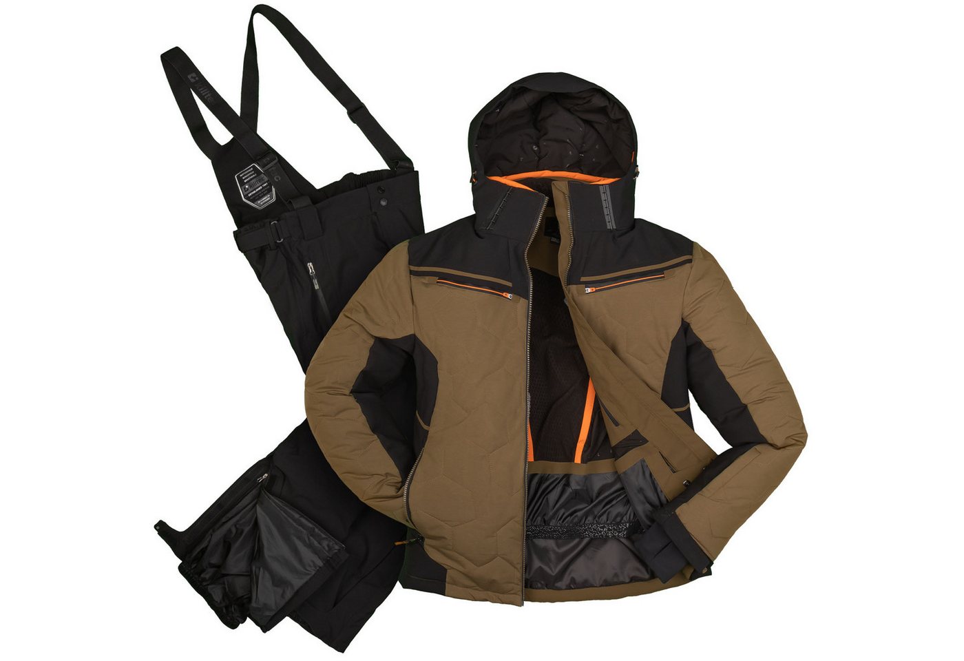 Killtec Skianzug Herren Winterjacke olive + Skihose schwarz, wind- und wasserdicht Killtec Skianzug Herren Winterjacke olive + Skihose schwarz, wind- und wasserdicht von Killtec