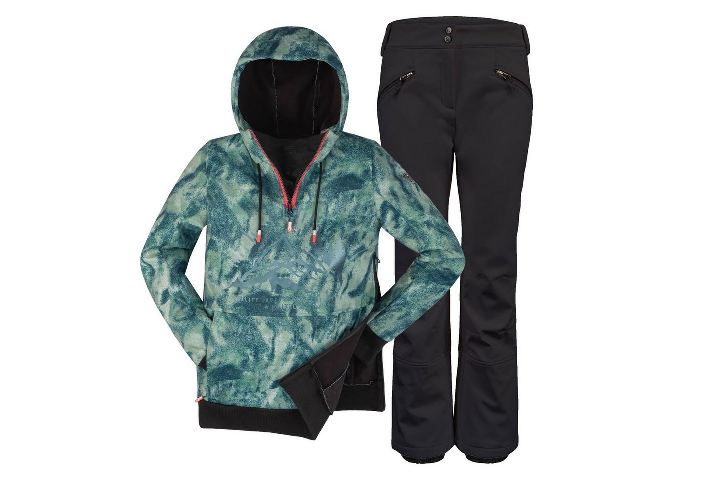 Killtec Skianzug Damen Softshell Hoodie halfzip Stretch Hosen Ski Alpin Kombination (Gr. 42), fällt kleiner aus Killtec Skianzug Damen Softshell Hoodie halfzip Stretch Hosen Ski Alpin Kombination (Gr. 42), fällt kleiner aus von Killtec