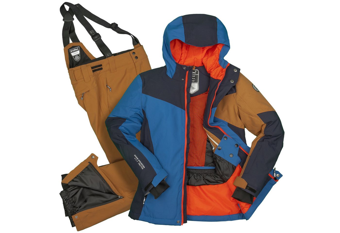 Killtec Skianzug Jungen Kinderskianzug Skijacke dunkelblau + Skihose braun, verschweißte Nähte Killtec Skianzug Jungen Kinderskianzug Skijacke dunkelblau + Skihose braun, verschweißte Nähte von Killtec
