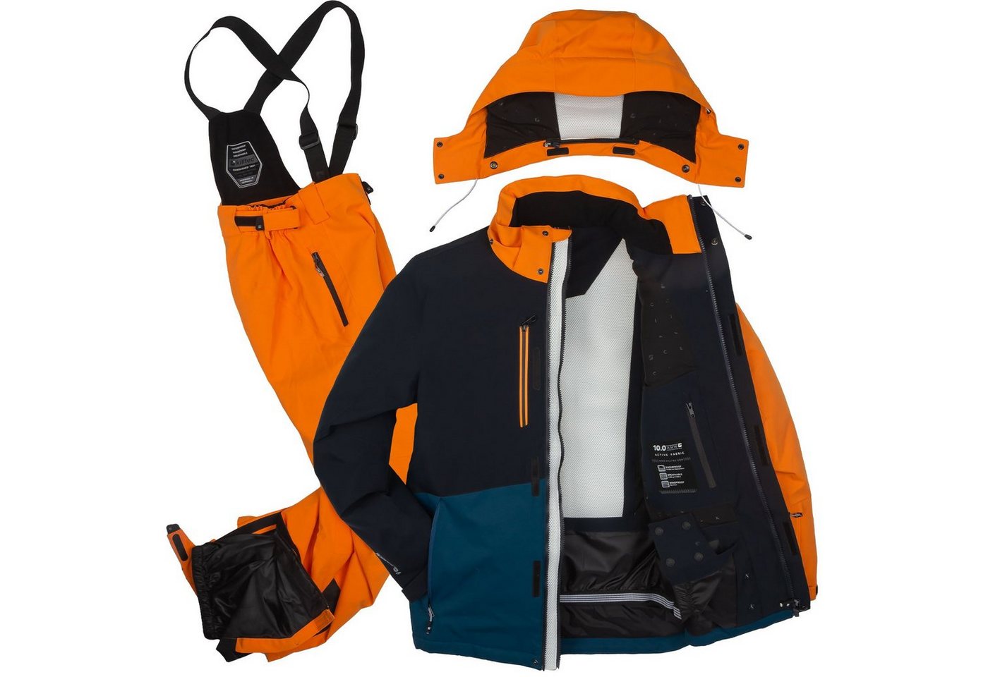 Killtec Skianzug Herren Skijacke + Skihose (blau/orange/schwarz, Gr. S) Killtec Skianzug Herren Skijacke + Skihose (blau/orange/schwarz, Gr. S) von Killtec