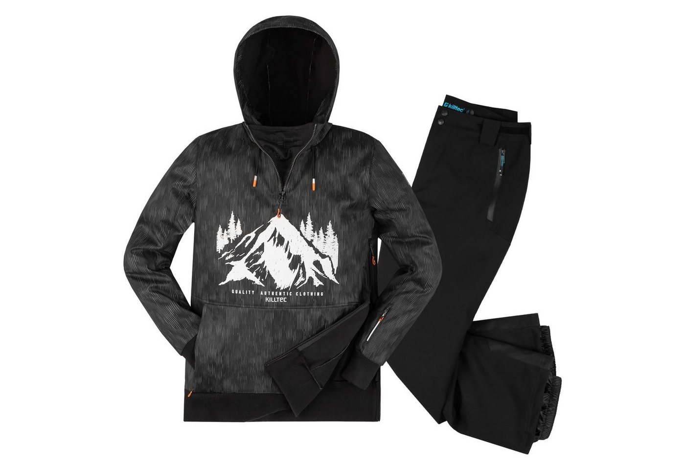 Killtec Skianzug Herren Stretch Hoodie + Skihose Ski Alpin Outdoor Kleidung, Twill Softshell Killtec Skianzug Herren Stretch Hoodie + Skihose Ski Alpin Outdoor Kleidung, Twill Softshell von Killtec