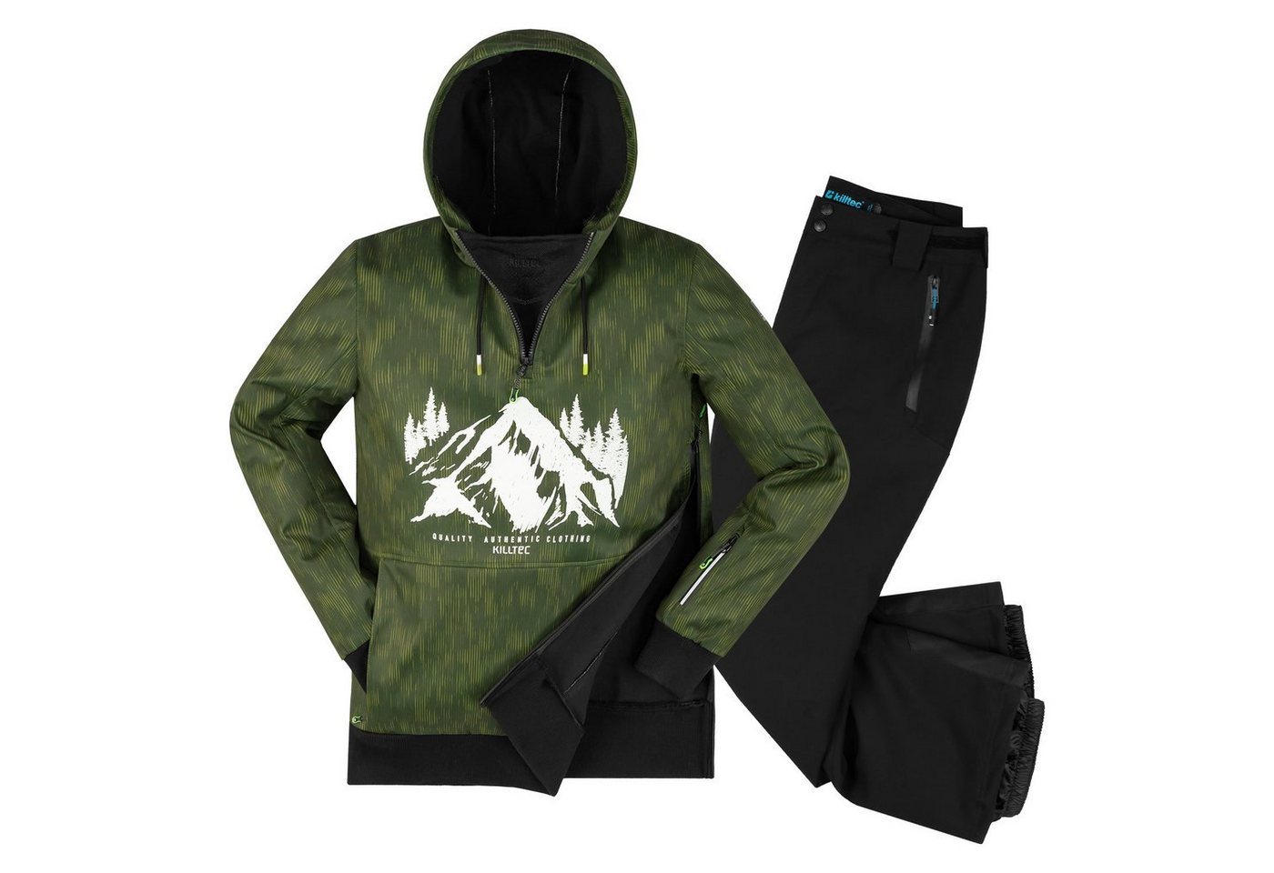 Killtec Skianzug Herren Stretch Hoodie + Skihose Ski Alpin Outdoor Kleidung, Twill Softshell Killtec Skianzug Herren Stretch Hoodie + Skihose Ski Alpin Outdoor Kleidung, Twill Softshell von Killtec