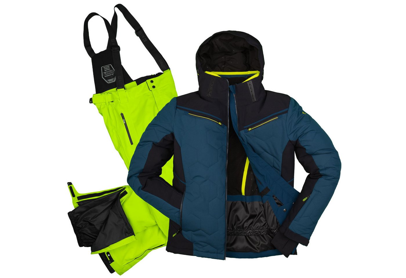 Killtec Skianzug Wintersport Herren Skijacke dunkelblau + Skihose hellgrün Killtec Skianzug Wintersport Herren Skijacke dunkelblau + Skihose hellgrün von Killtec